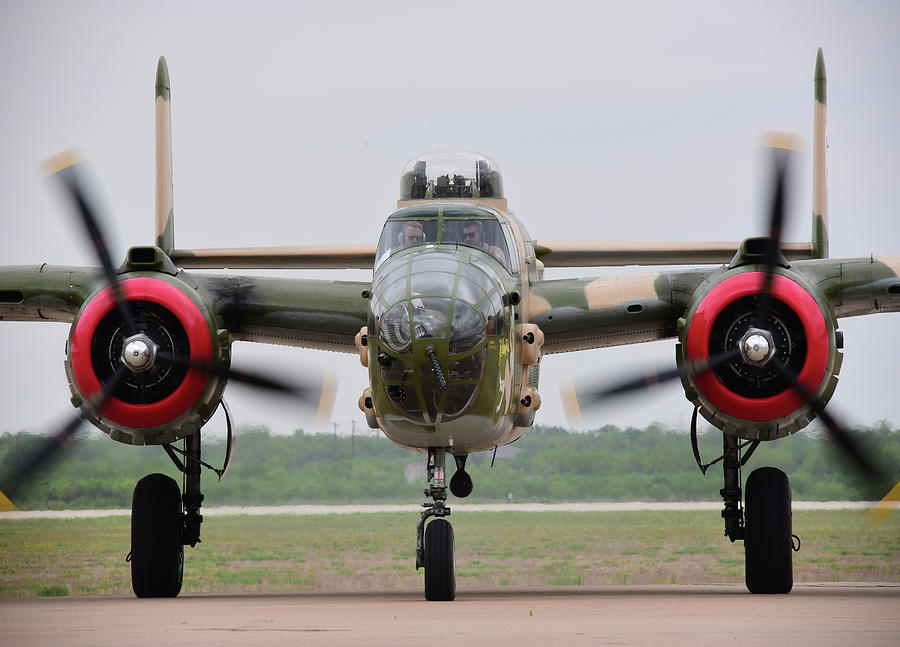 USAF WWII B-25 Bomber Photograph By Stephen Tulcus - Pixels