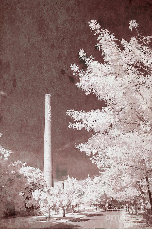 USC Smokestack 1950-ish Photograph by Charles Hite