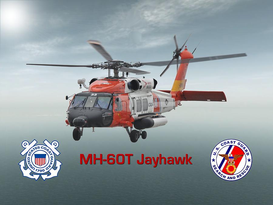 USCG MH-60T Jayhawk Digital Art by Mil Merchant - Pixels