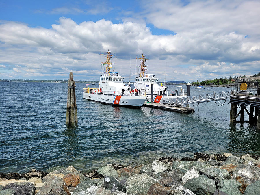 USCG vessels Docked in Fairhaven Photograph by Norma Appleton