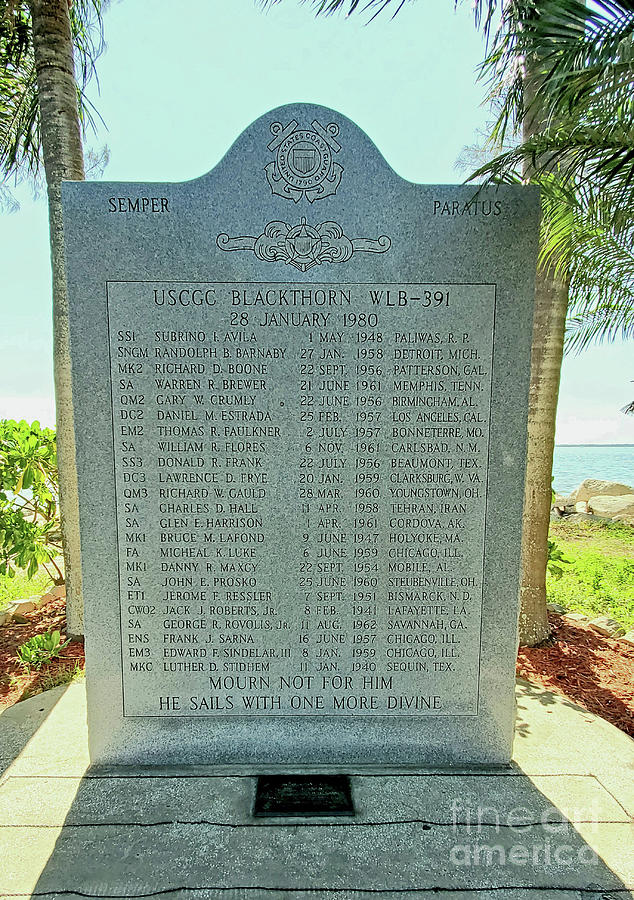 USCGC Blackthorn Memorial Photograph by Sharon Williams Eng - Pixels