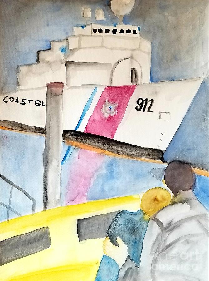 USCGC Legare Painting by Expressions By Stephanie