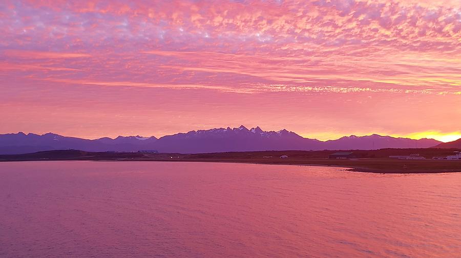 Ushuaia Sunset Photograph by Andrea Whitaker