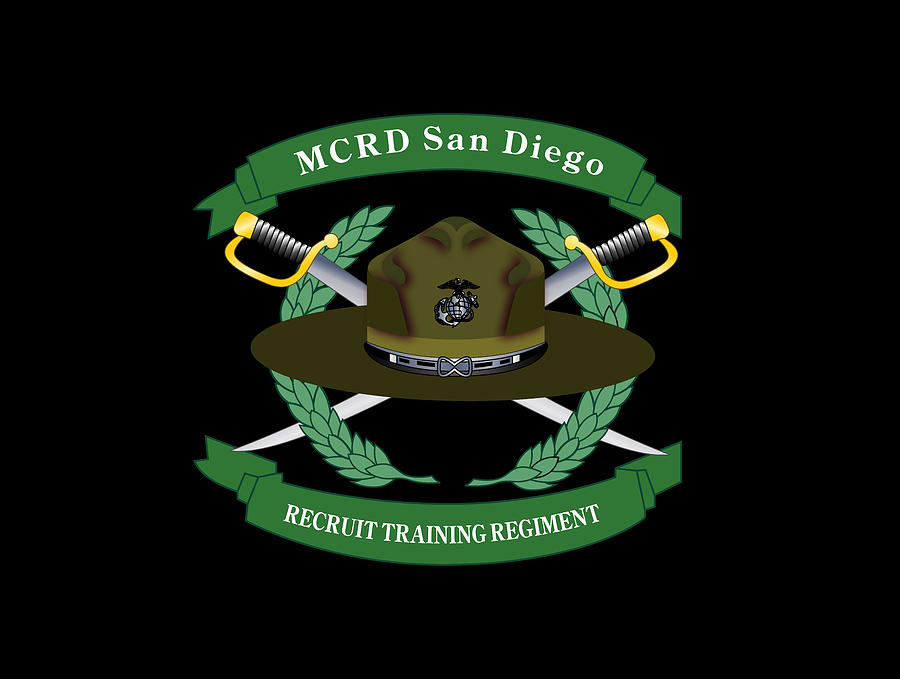 San Diego Digital Art - USMC - MCRD - San Diego - V1 by Tom Adkins