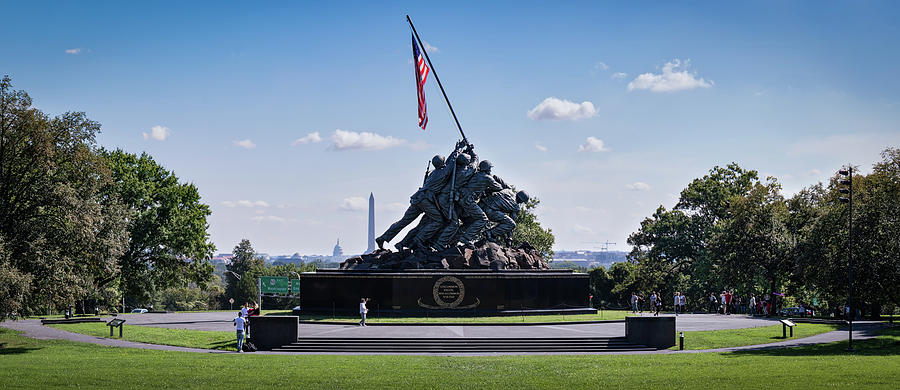 USMC War Memorial 6 Photograph by Bill Chizek