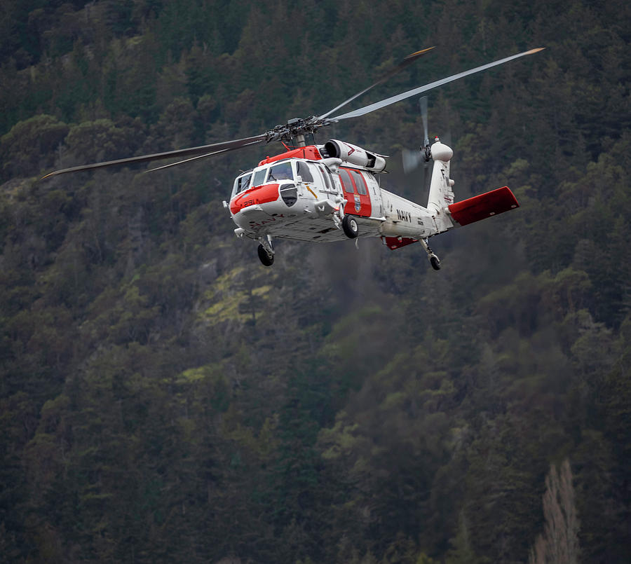 USN SAR Helicopter Photograph by Bob VonDrachek