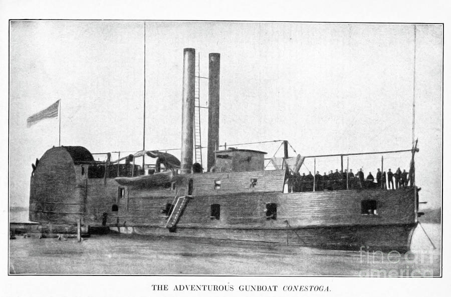 USS Conestoga wooden gunboat p5 Photograph by Historic illustrations ...