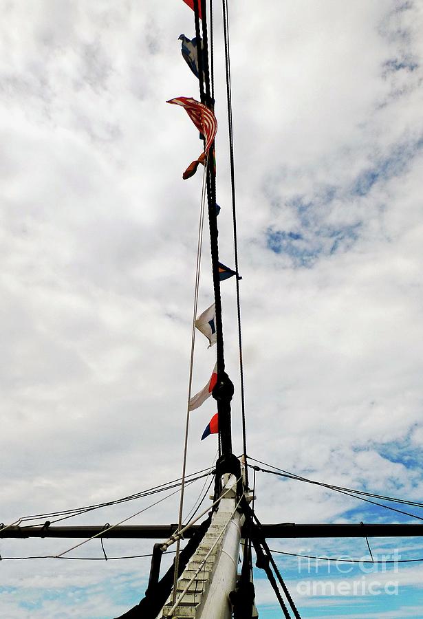 USS Constitution Bow Rigging Photograph by Sharon Williams Eng
