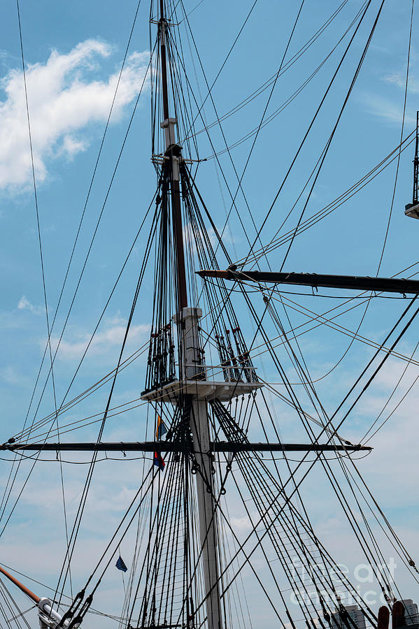 USS Constitution Mast Photograph by Bob Phillips