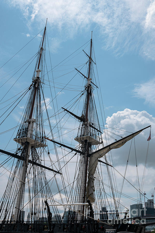 USS Constitution Masts Photograph by Bob Phillips