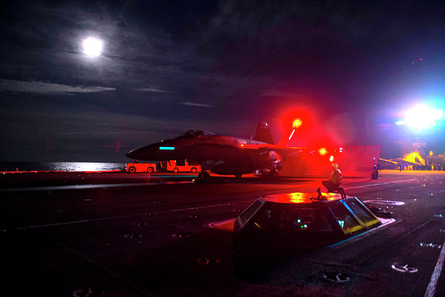 USS Dwight D. Eisenhower CVN 69 conducts flight operations by US Navy ...