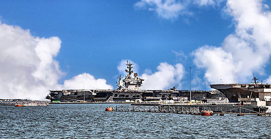 USS Eisenhower CVN 69 Photograph by William E Rogers - Fine Art America