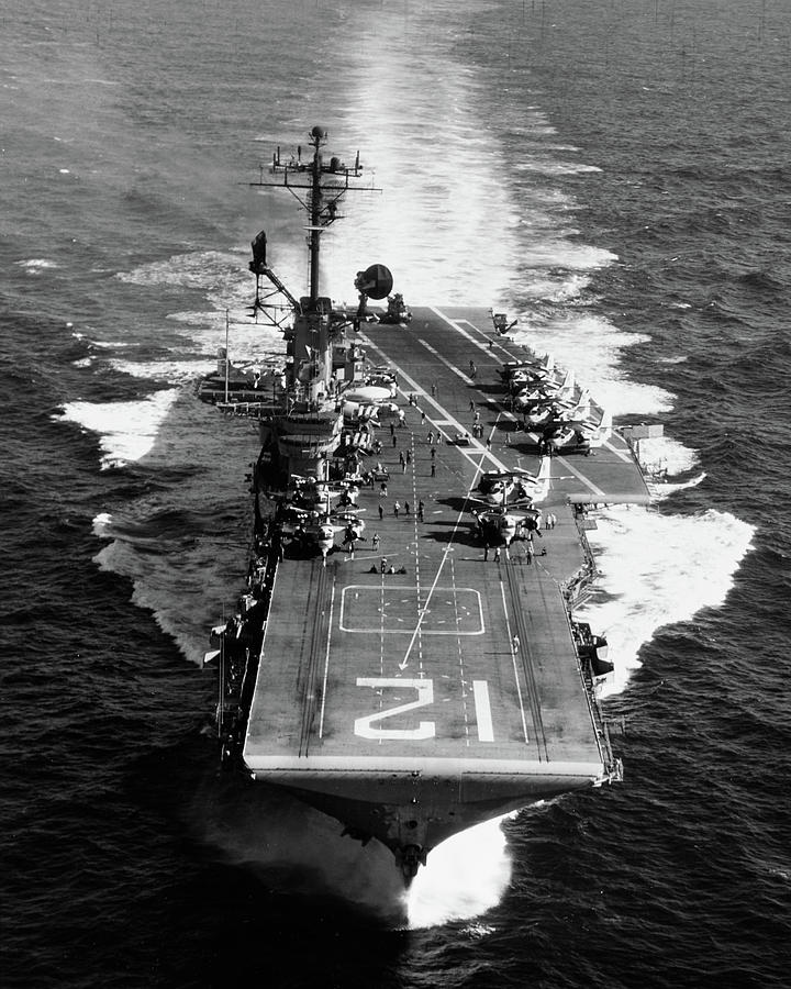 Helicopter Painting - USS Hornet, 9 August, 1968 by American School