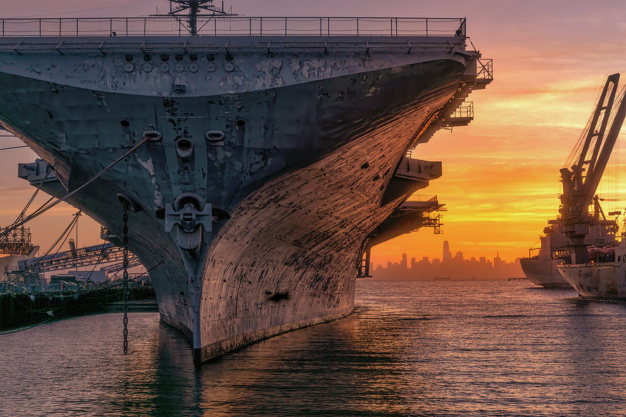 USS Hornet The Hull Photograph by Laura Macky