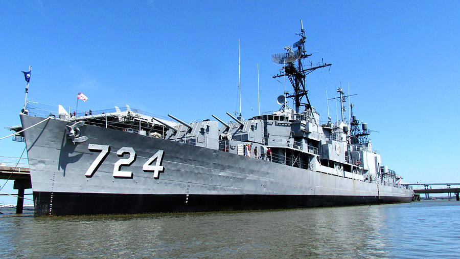 US Naval Destroyer USS LAFFEY DD 724 USN Navy Ship Print 