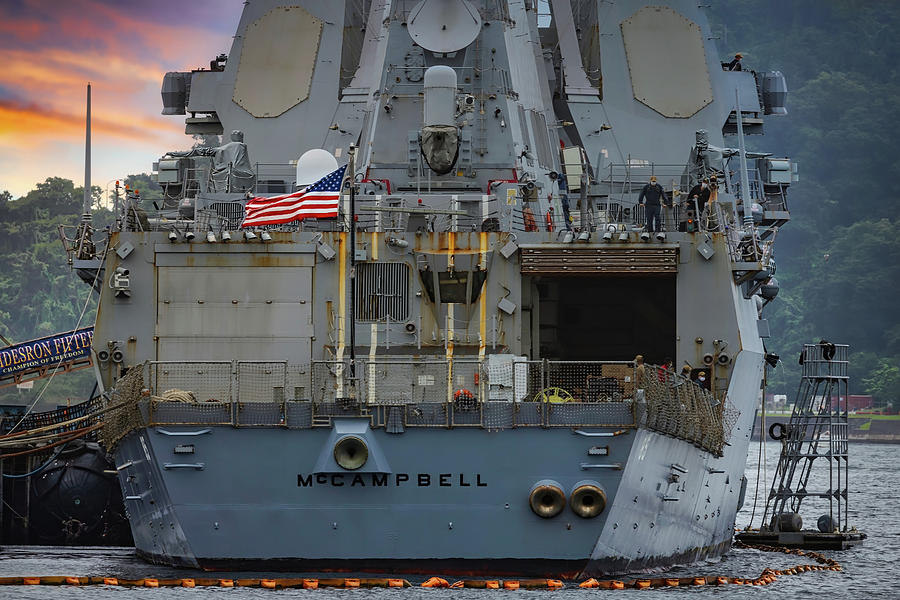 USS McCampbell 2 Photograph by Bill Chizek