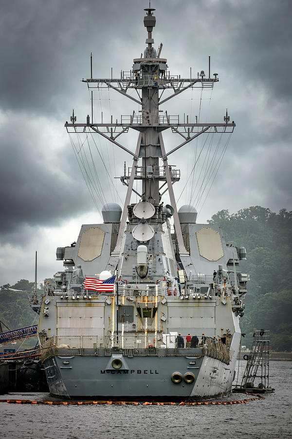 USS McCampbell Photograph by Bill Chizek