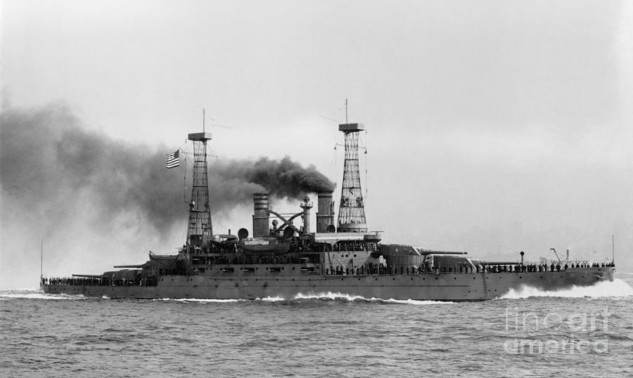 USS Michigan, c1913 Photograph by Granger