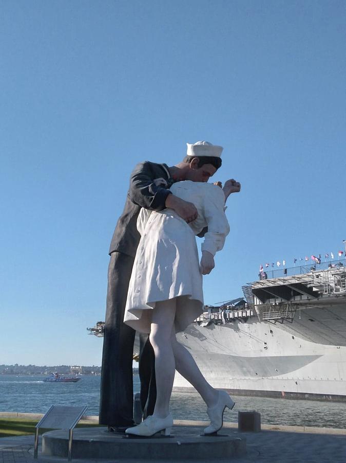 Uss Midway-kiss Digital Art by Elizabeth Bain - Pixels