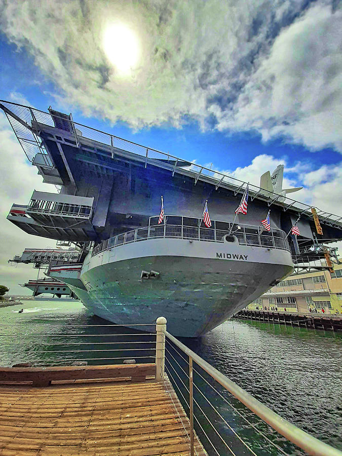 USS Midway, San Diego CA Photograph by Chance Kafka