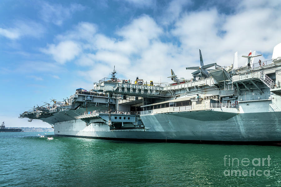 USS Midway, San Diego, California Photograph by Delphimages Photo Creations