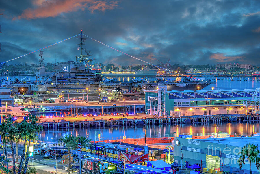 USS Midway San Diego Photograph by David Zanzinger