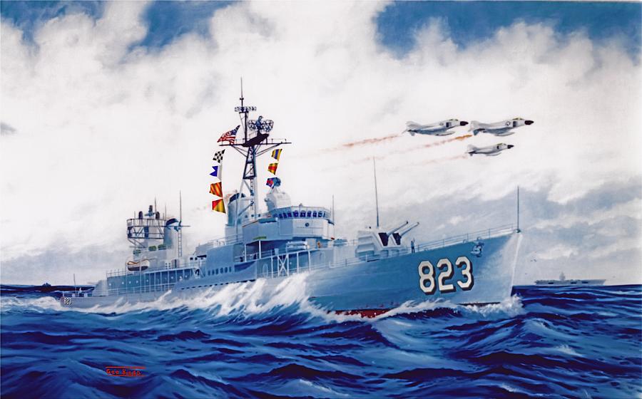 USS Samual B. Roberts DD-823 Vietnam Era Digital Art by George Bieda