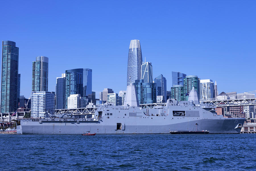 USS Somerset LPD-25  Photograph by Rick Pisio
