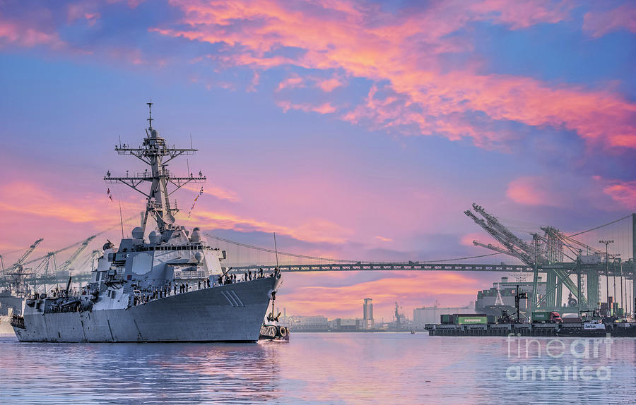 USS Spruance DDG-111  Photograph by David Zanzinger