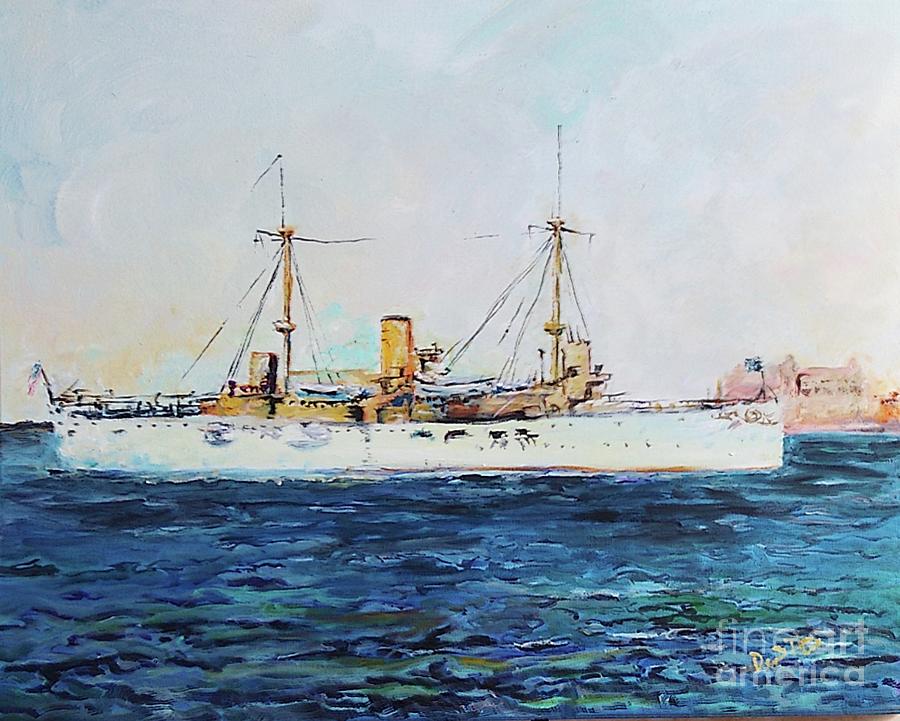 USS Texas Painting by David Pitts | Fine Art America