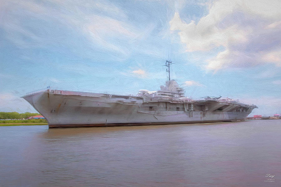 USS Yorktown 2 Digital Art by Trey Foerster