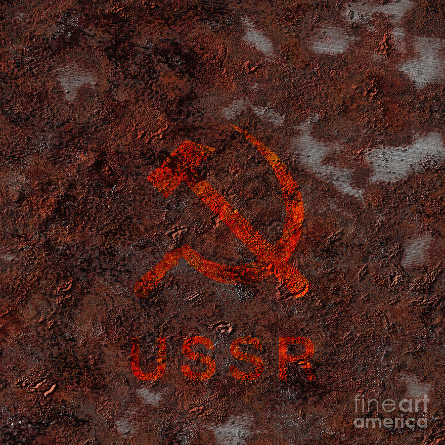 Ussr hammer and sickle Digital Art by Bruce Rolff