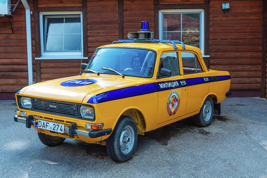 USSR Police Car Photograph By Vitalii Sorochan   Ussr Police Car Vitalii Sorochan 