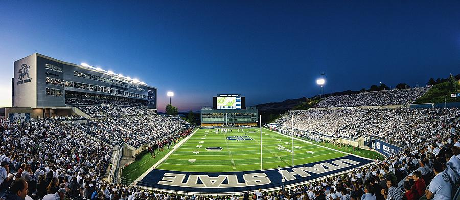 USU - Maverik Stadium Panorama Photograph by Tony Anderson - Pixels