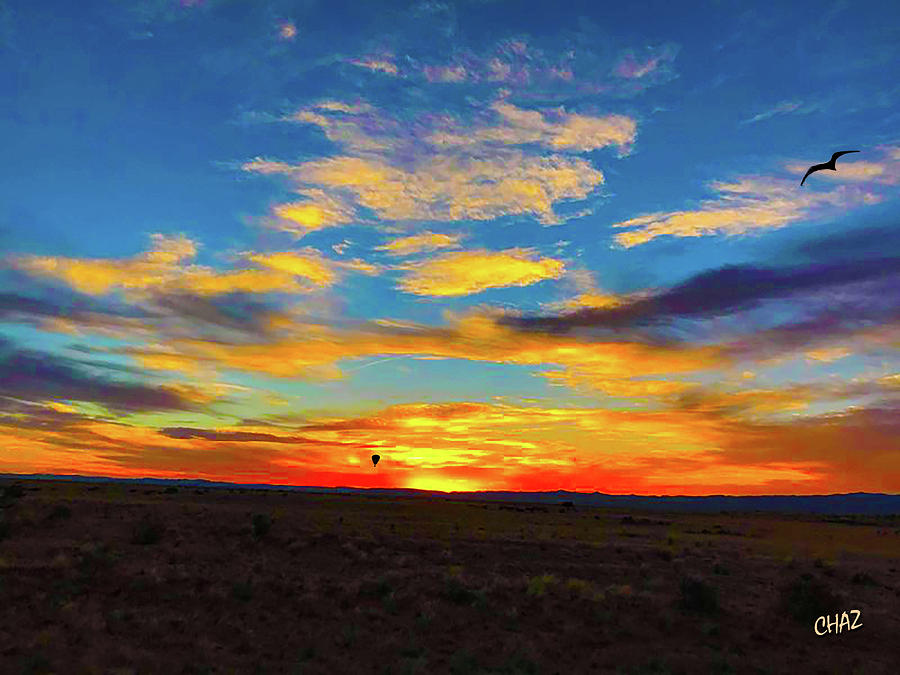 Utah Big Sky Sunset Digital Art by CHAZ Daugherty