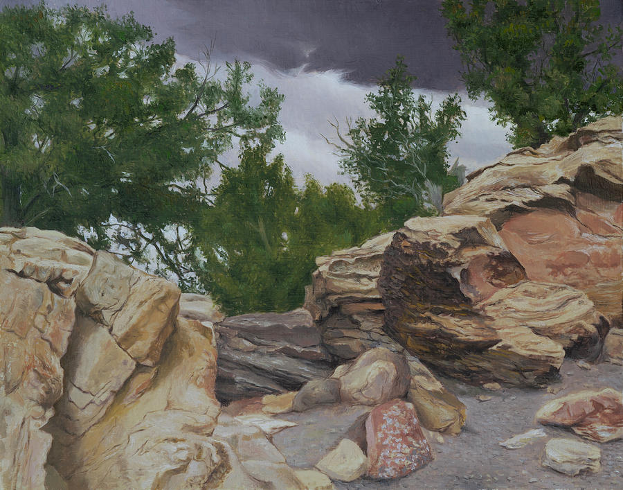 Utah Landscape - 200721 Painting by Hone Williams