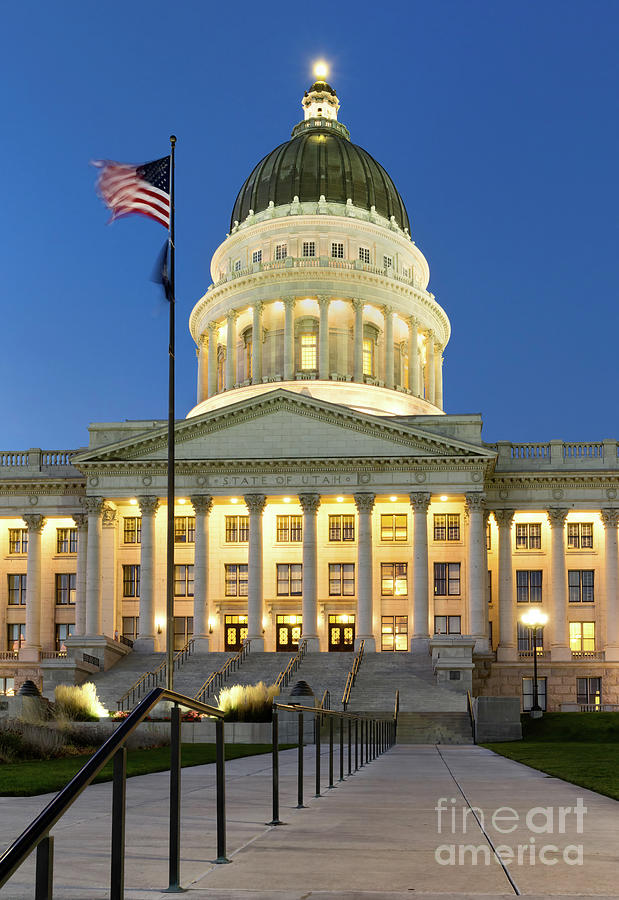 Utah State Capitol Photograph by Jerry Fornarotto