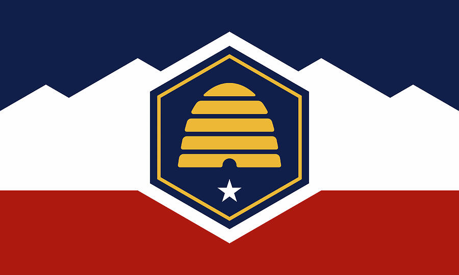 Utah State Flag 2024 Digital Art by Robert Banach Utah State Flag 2024 Digital Art by Robert Banach