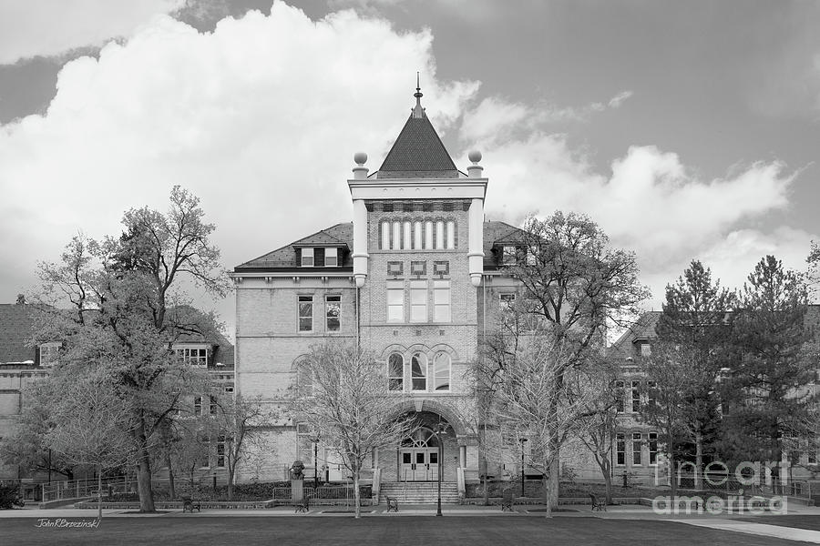 Architecture Photograph - Utah State University Old Main East Elevation by University Icons