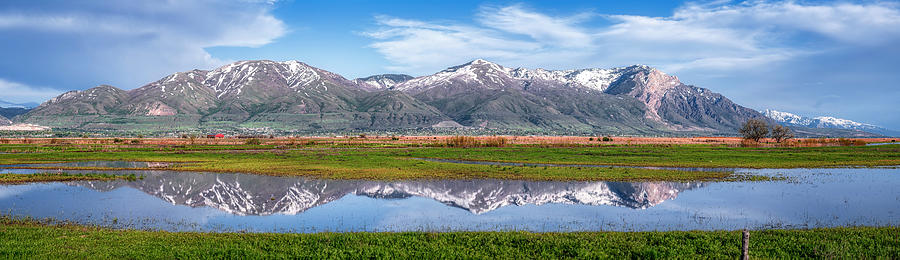 Utah Wasatch Front Reflection Photograph by Michael Ash