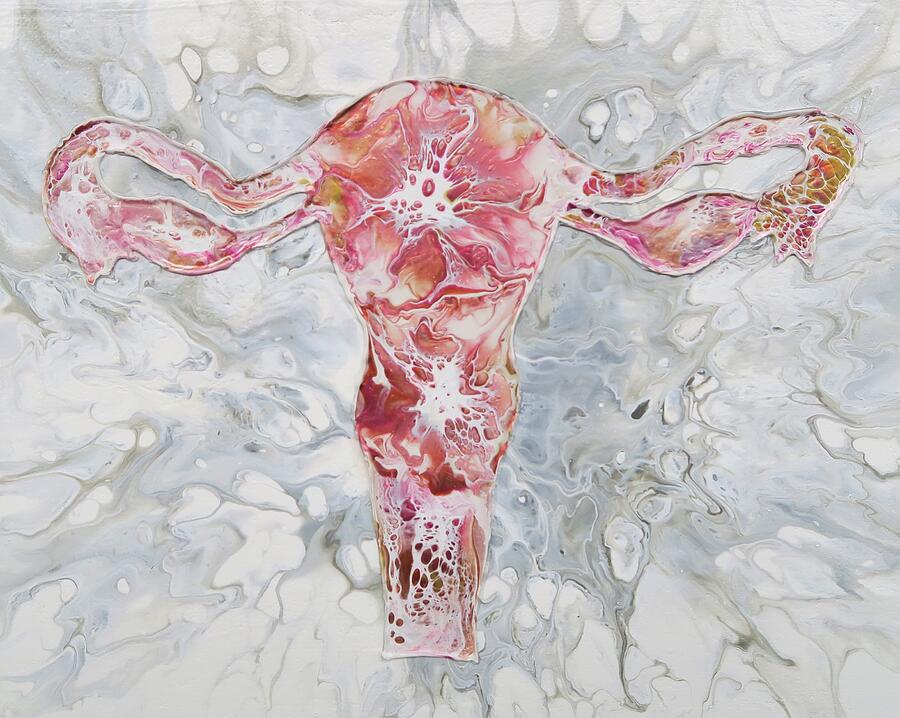 Uterus Painting by Sarah Taylor - Pixels