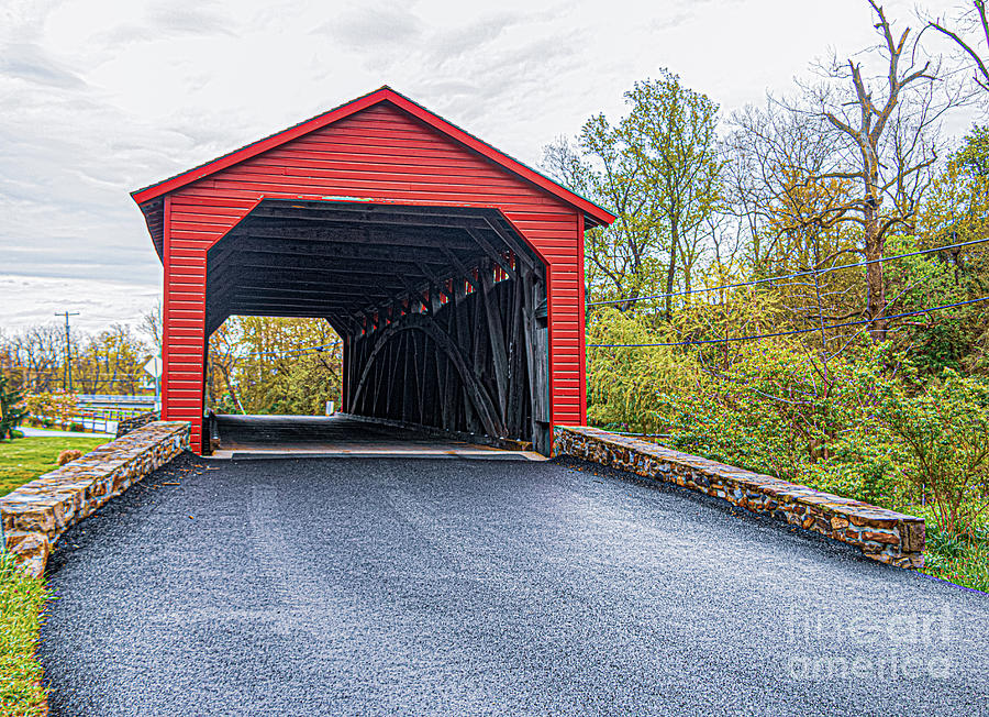 Utica Road Covered Bridge Photograph by Thomas Marchessault