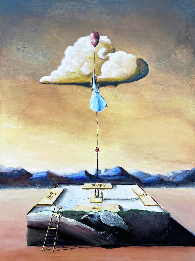 Utopian Flight Painting by Gabriela Torres Vanegas | Fine Art America