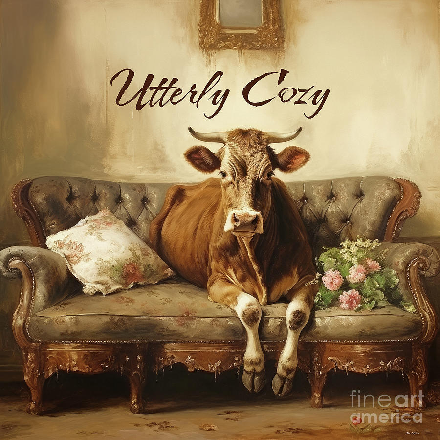 Utterly Cozy  Painting by Tina LeCour