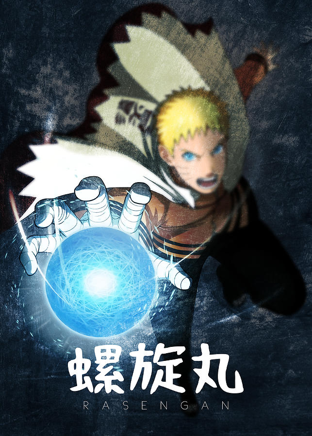 Uzumaki Naruto Rasengan Digital Art By Team Awesome