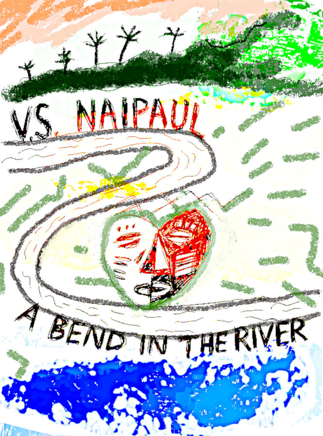 V S Naipaul Classic 1979 Novel Drawing