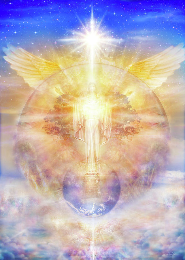 Jesus Christ Mixed Media - V013 Christ Tree of Light by Daniel Holeman