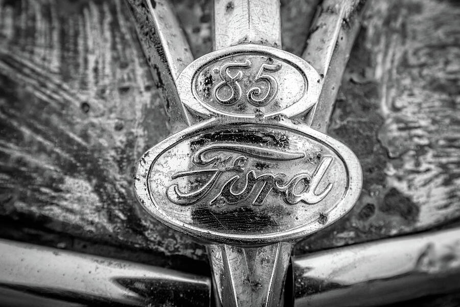 V8 Ford Logo Photograph by Peter Ciro