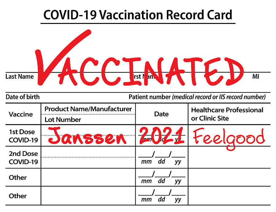 Vaccinated - Janssen Digital Art by Glenn Scano