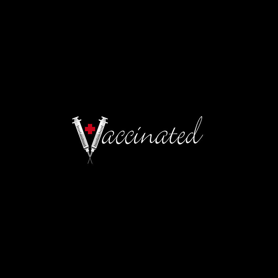 Vaccine Vaccinated Syringe Painting by Tony Rubino